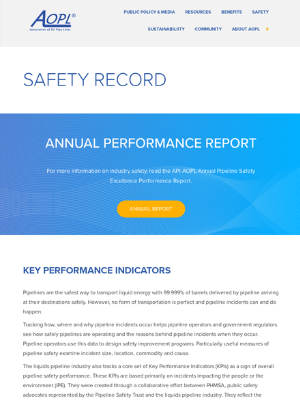 Toolkit: 2022 Pipeline Safety Performance | Liquid Energy Pipeline ...